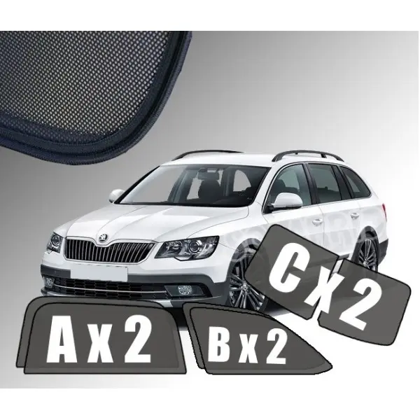 Solskjermer Skoda Superb II Stasjonsvogn 2008 - 2015