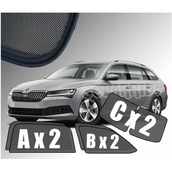 Solskjermer Skoda Superb III Stasjonsvogn 2015 - 2024