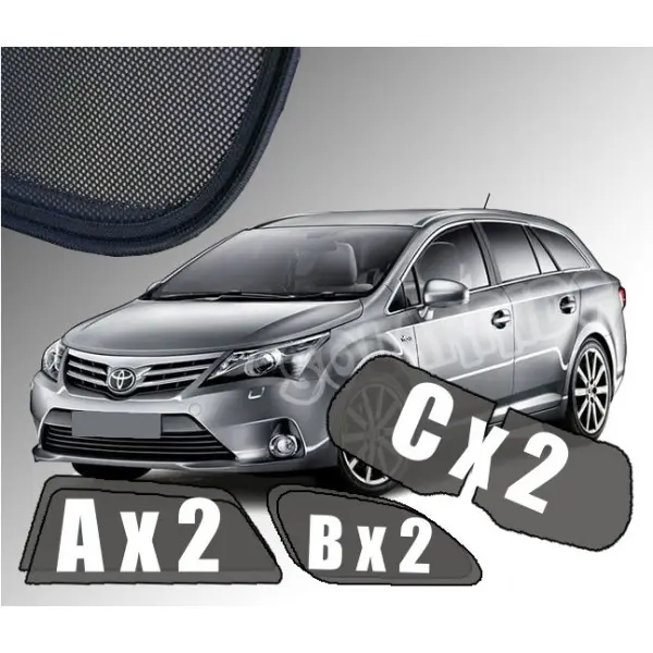 Solskjermer Toyota Avensis III (T27) Stasjonsvogn 2009 - 2018