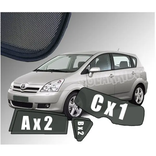 Solskjermer Toyota Corolla Verso II 2004 - 2009