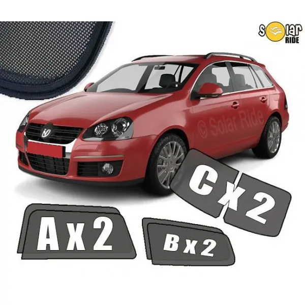 Solskjermer Volkswagen Golf V Variant 2003-2009