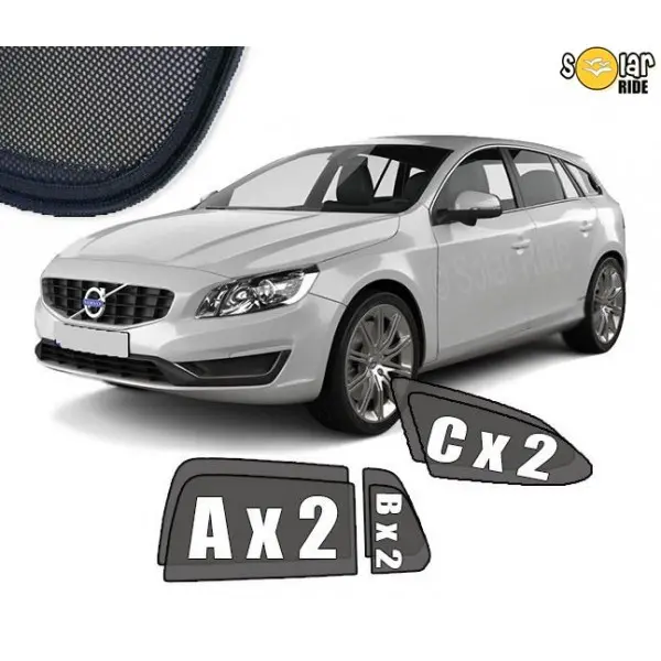 Solskjermer Volvo V60 I 2010 - 2018