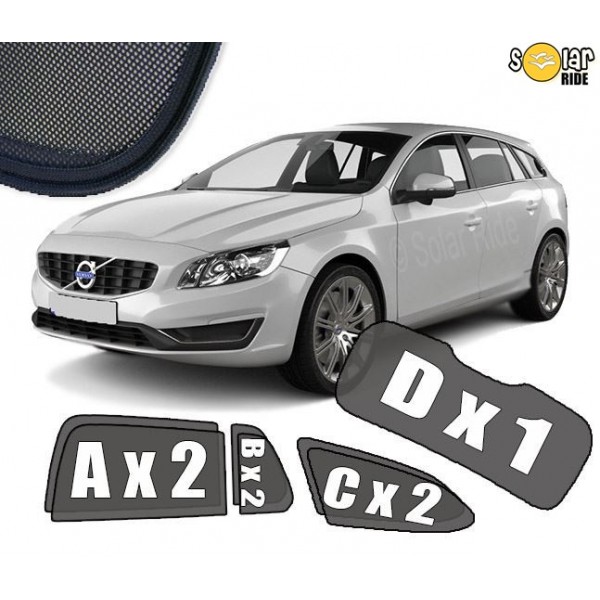 Solskjermer Volvo V60 I 2010 - 2018