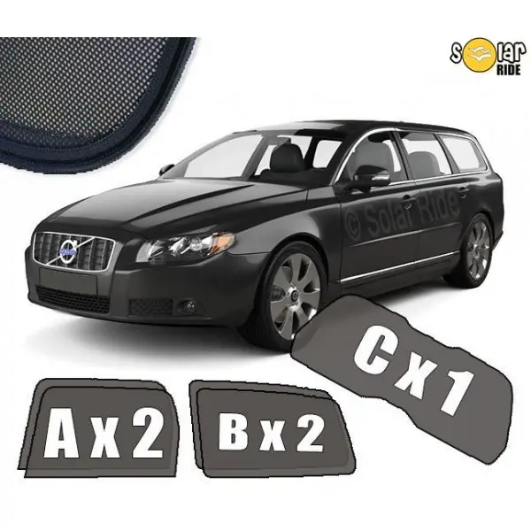 Solskjermer Volvo V70 III  2007–2016