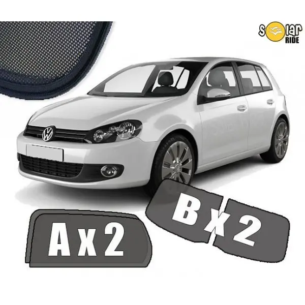 Solskjermer VW Golf VI Hatchback 2008 - 2012