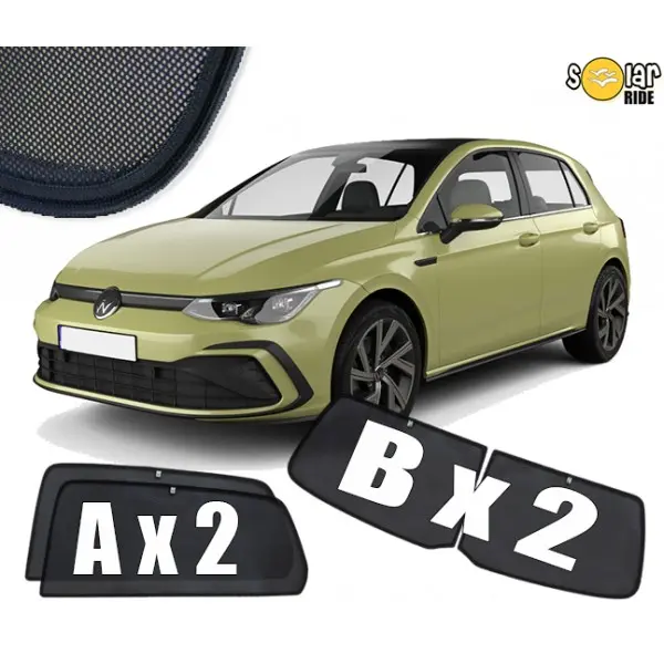 Solskjermer VW Golf VIII 2019 ->