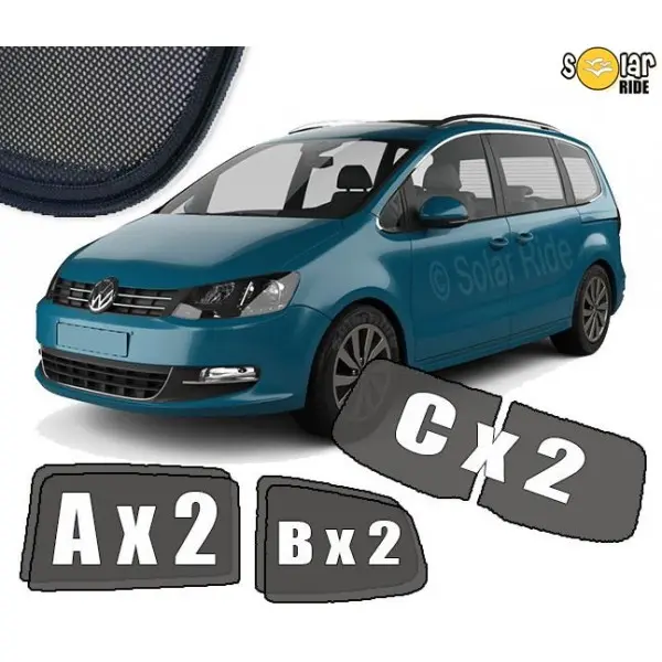 Solskjermer VW Sharan II 2010 - 2022