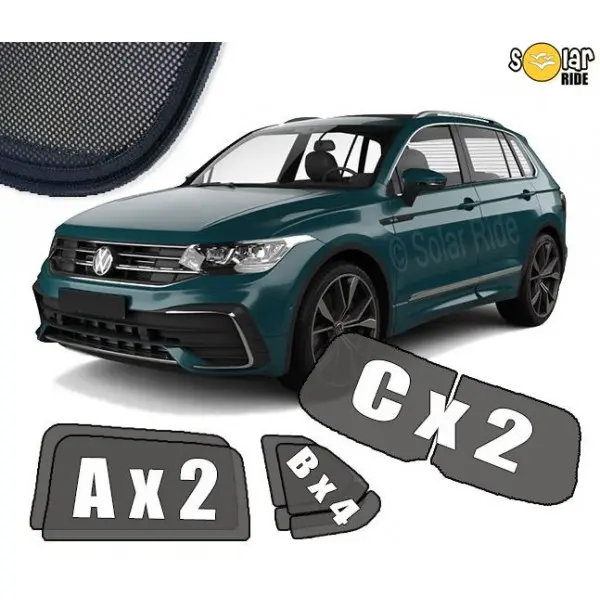 Solskjermer VW Tiguan II 2016 - 2024