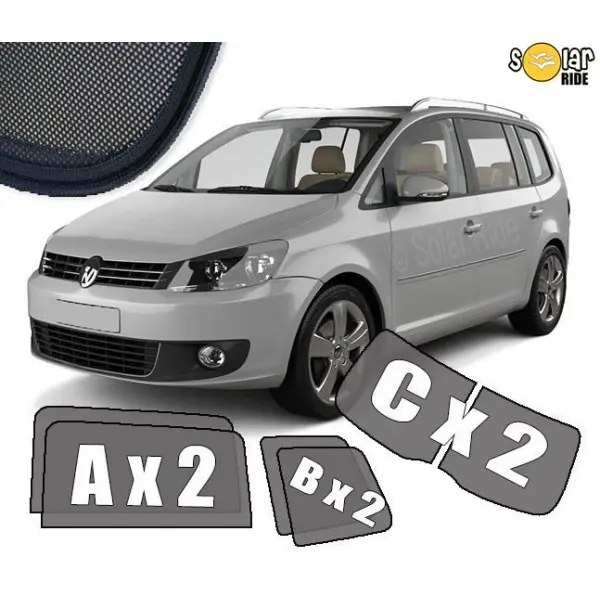 Solskjermer VW Touran I 2010 - 2015
