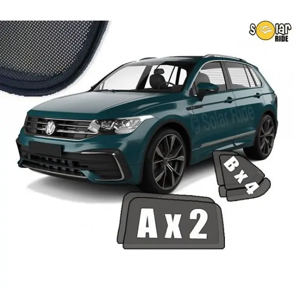 Solskjermer W Tiguan II 2016 - 2024