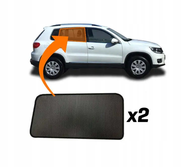 Solskjermgardiner bak VW Tiguan I 2007 – 2016 