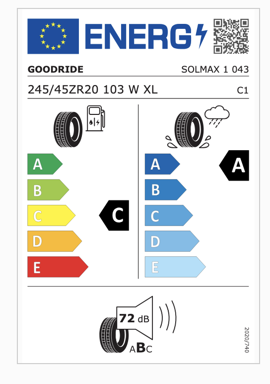 Sommerdekk Goodride Solmax 1 SUV 103W XL FR │ 245/45 R20 – bilde 4
