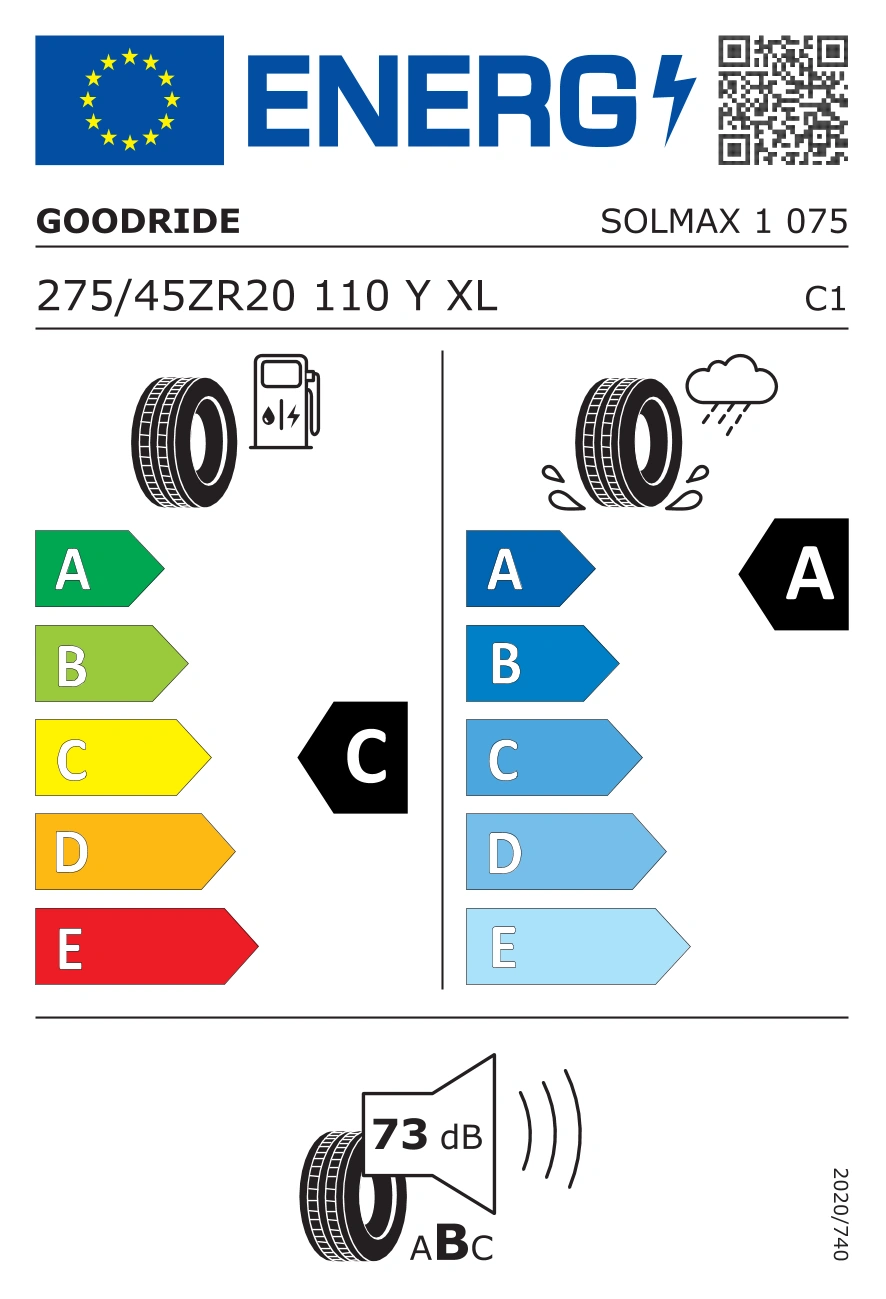Sommerdekk Goodride Solmax 1 SUV 110Y XL FR │ 275/45 R20 – bilde 5