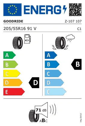 Sommerdekk Goodride Z107 91V │ 205/55 R16 – bilde 2