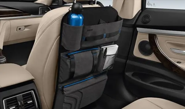 Sparketrekk BMW Pocket Organizer Genuine │ Beskyttelsestrekk for seteryggen med oppbevaring Image 1