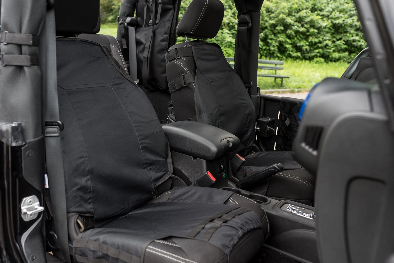 Sparketrekk Jeep Wrangler │ Beskyttelsestrekk for seteryggen med oppbevaring - 1 stk. – bilde 7