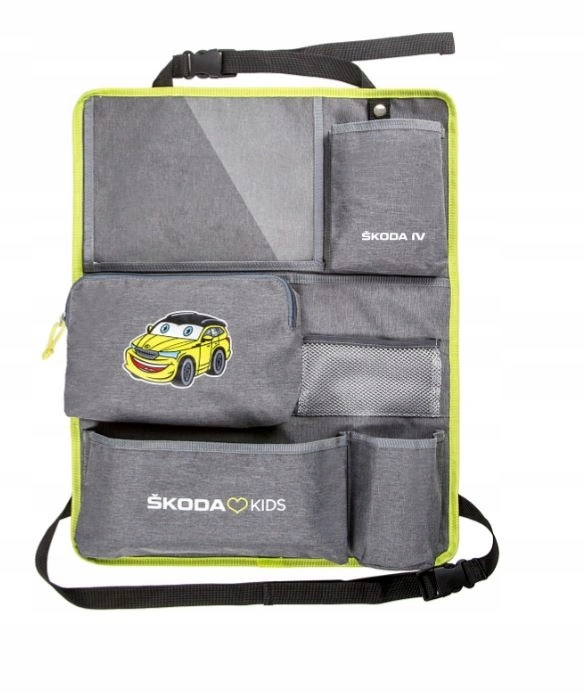Sparketrekk Skoda │ Genuine®  baksetesorganizer / barnesetetilbehør Beskyttelsestrekk for seteryggen – bilde 3
