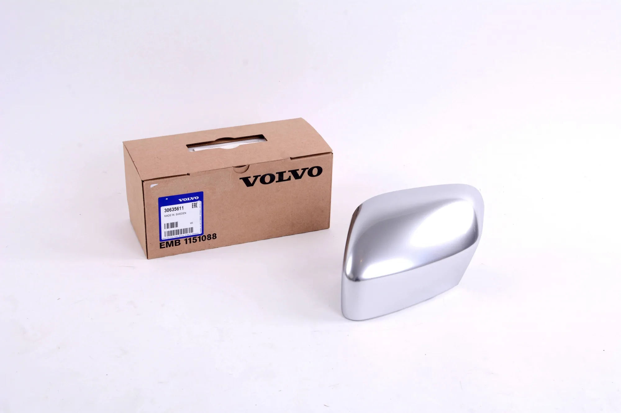 Speilhus sidespeil Volvo Genuine® XC90 2007-2014 │ venstre (Silver Bright)