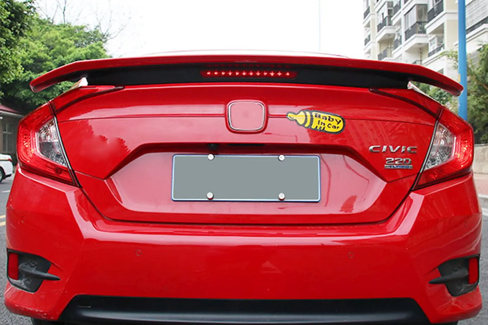 Spoiler bak Honda Civic X 2016-> 