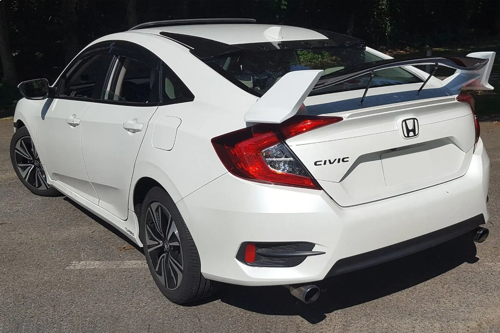 Spoiler bak Honda Civic X 2016-> 