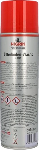 Sprayvoks Nigrin │ Rustbeskyttelse for hjulbuer og understell - Reservation Wax Agent Spray - 500 ml Image 2