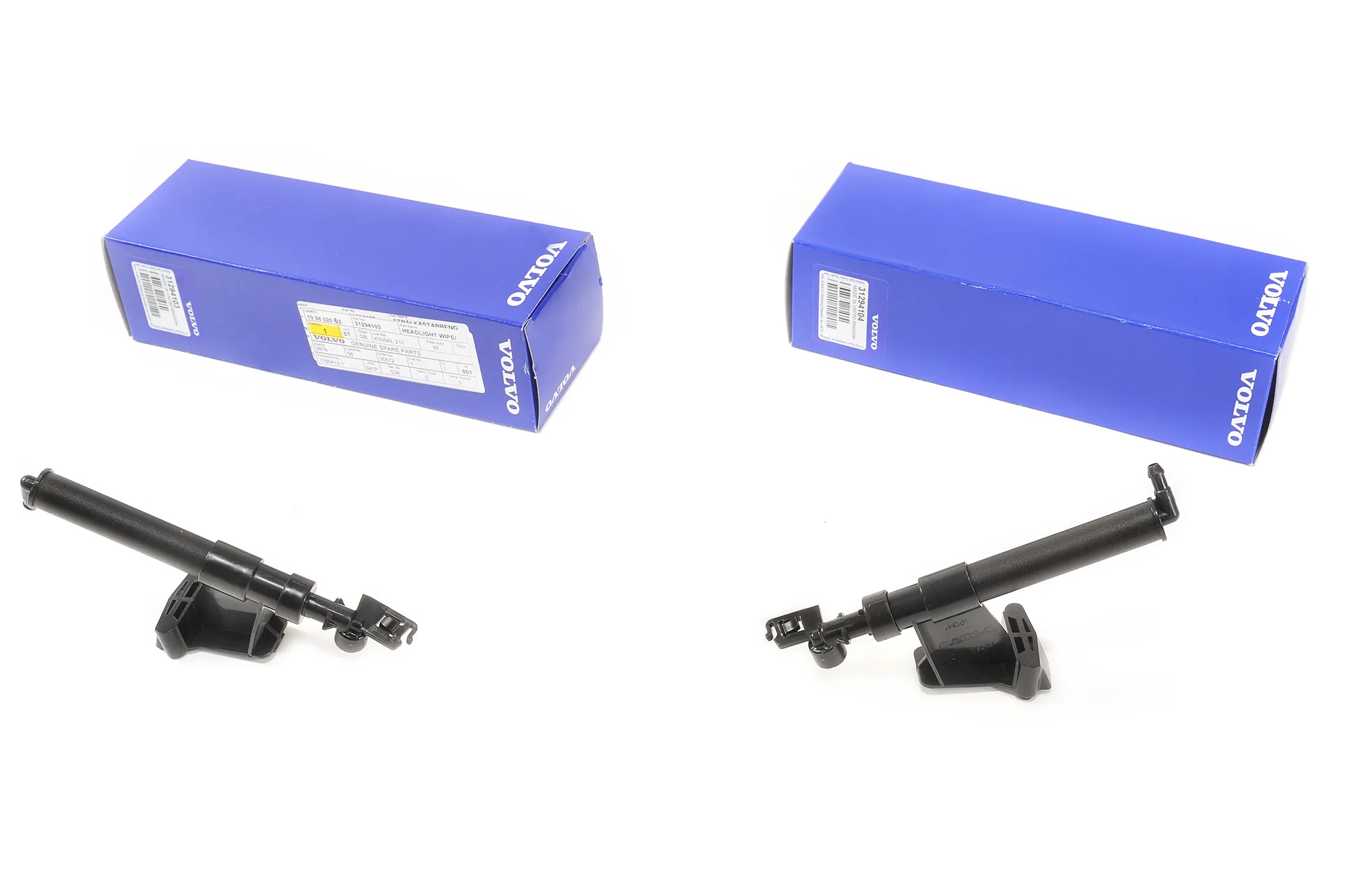 Spylerdyse frontlykt Volvo Genuine® S40 / V50 2004-2012 │ venstre + høyre (sett) – bilde 2
