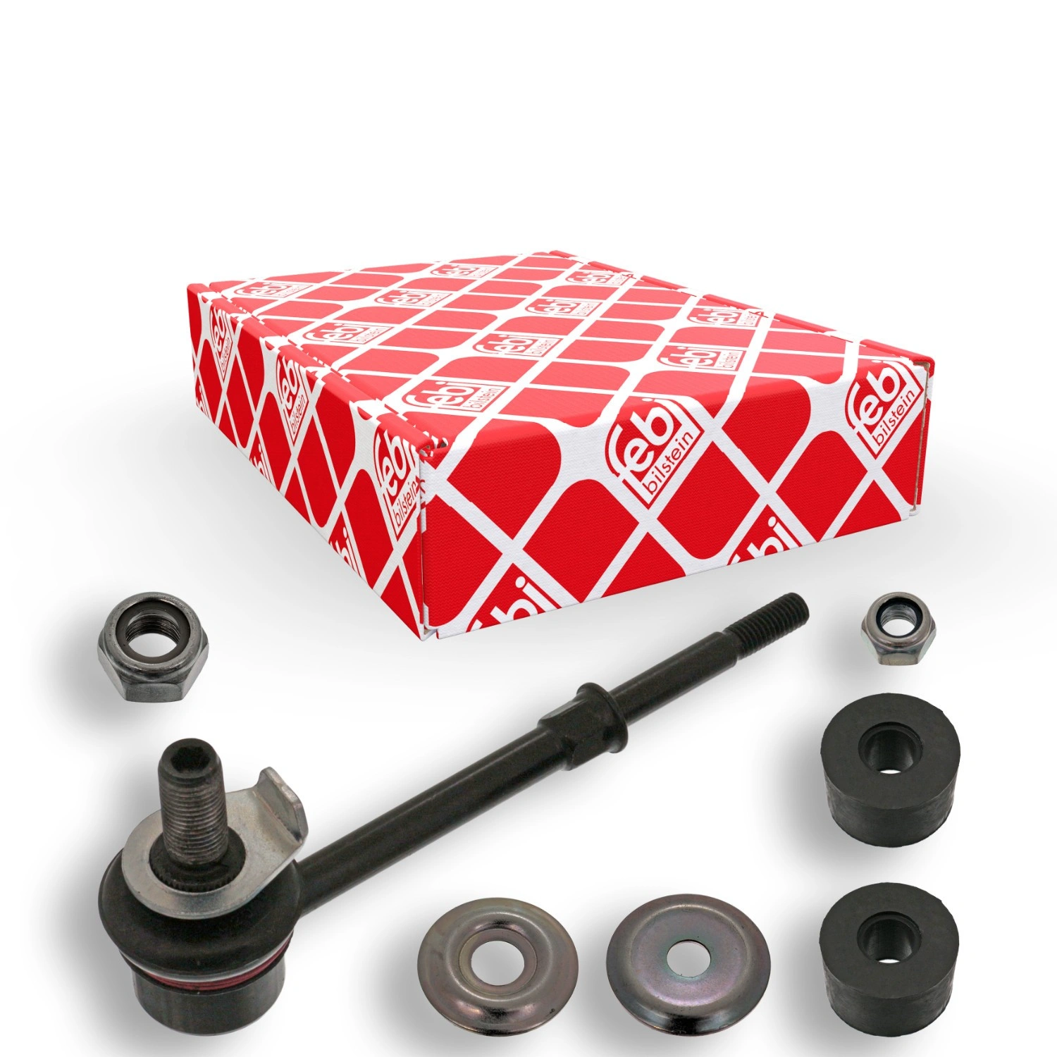 Stabilisatorstag bak Toyota Land Cruiser J90 │ venstre bakaksel, høyre bakaksel, 147mm, Stål, med gummilagre, med underlagsskiver