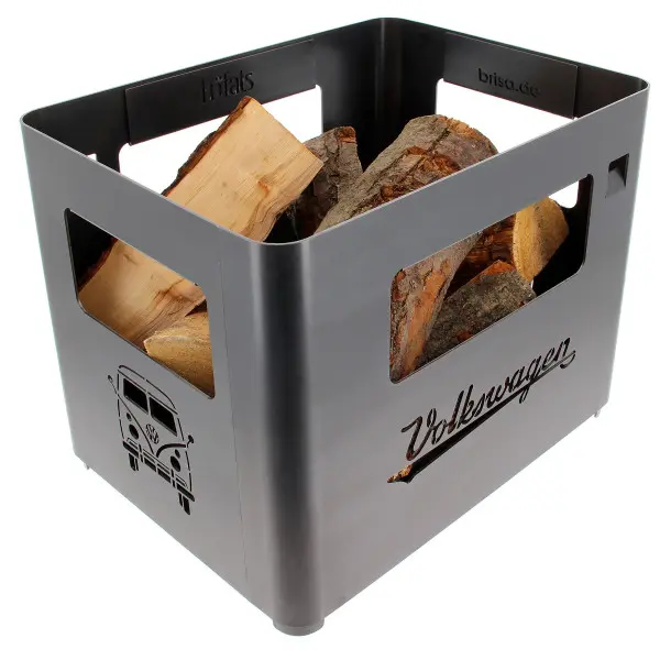 Stålkasse for ved og drikkevare VW Steel T1 Design │ Genuine® Fire Basket Drinks Box