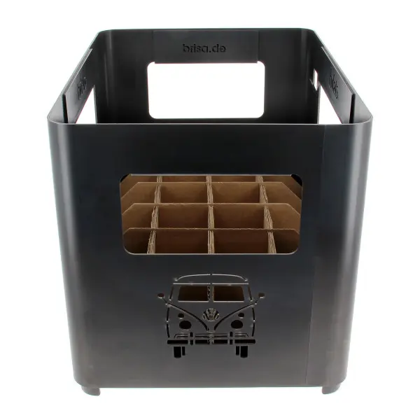 Stålkasse for ved og drikkevare VW Steel T1 Design │ Genuine® Fire Basket Drinks Box – bilde 5
