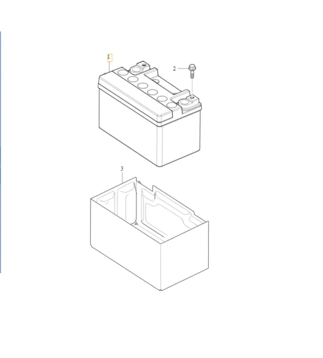Start/Stopp-støttebatteri Volvo Genuine® C30 S40 S60 S80 V40 V50 V60 V70 XC40 XC60 XC70 │ 8Ah 120CCA