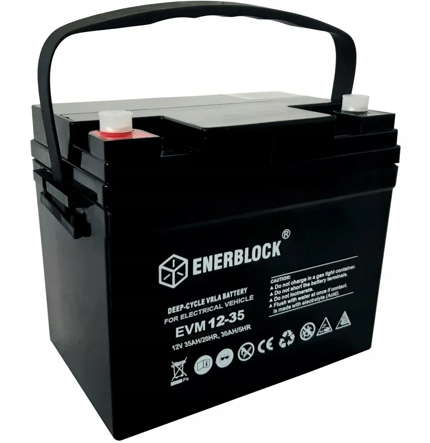 Startbatteri Enerblock AGM-batteri VRLA Deep-Cycle for EV biler │ 35Ah - 12V AGM-Battery – bilde 2
