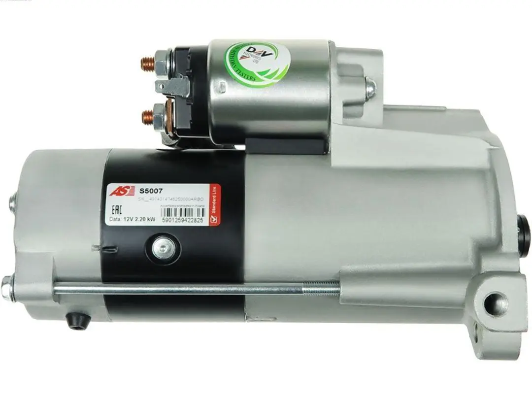 Starter Mitsubishi L200 / Pajero │ AS-PL Starter motor 12V 2,20kW, Number of Teeth: 10 Image 1