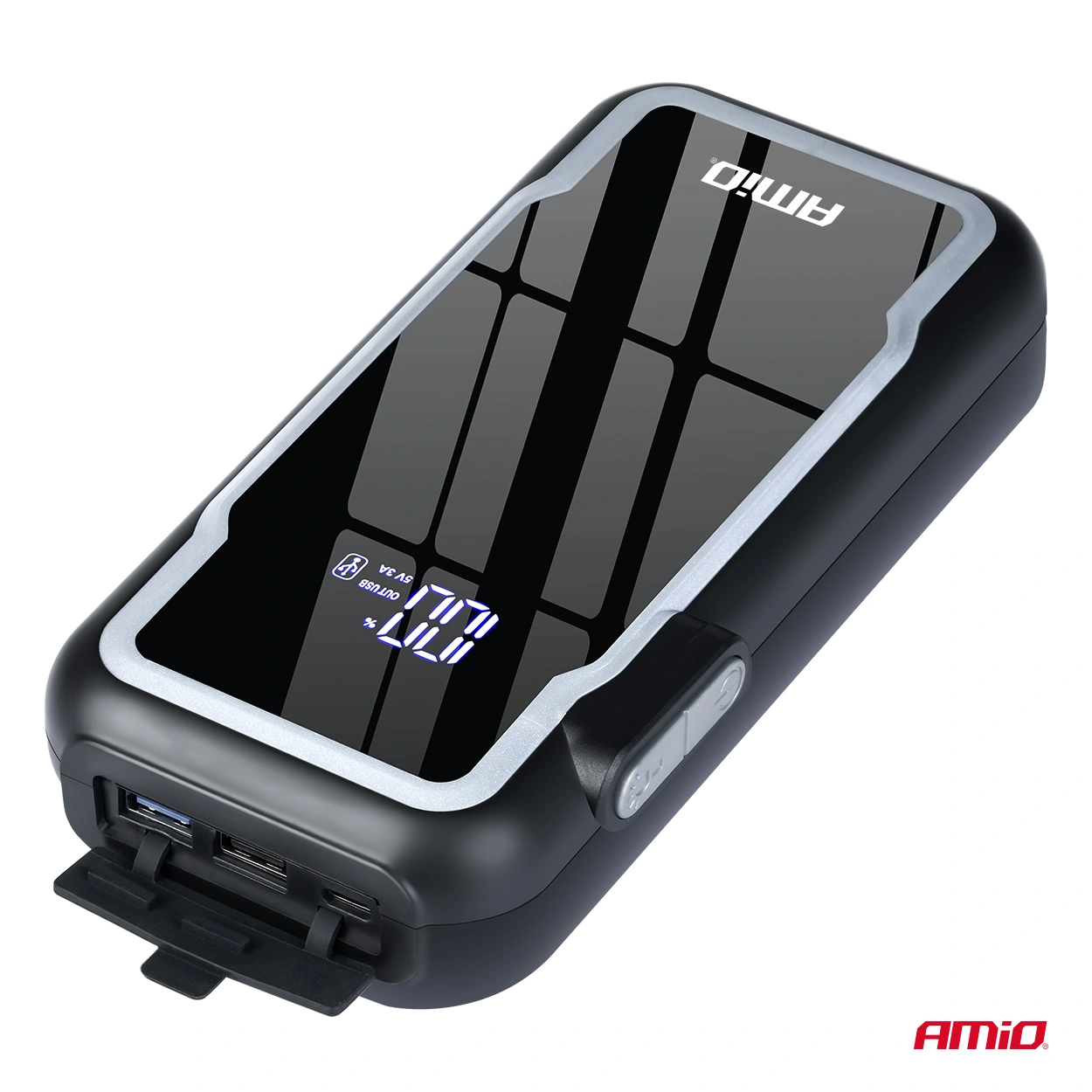 Starthjelp jumpstarter Booster 3 i 1 Amio 12 V │ Startbooster Powerbank LED 600A 12Ah – bilde 2
