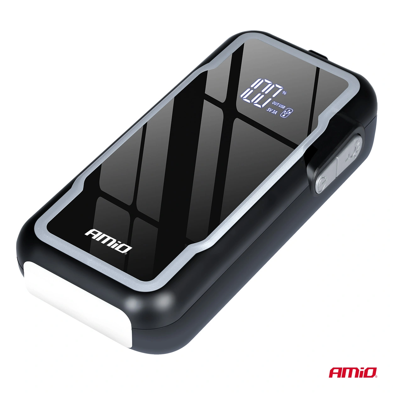 Starthjelp jumpstarter Booster 3 i 1 Amio 12 V │ Startbooster Powerbank LED 600A 12Ah – bilde 3