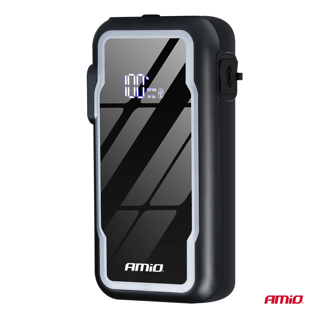 Starthjelp jumpstarter Booster 3 i 1 Amio 12 V │ Startbooster Powerbank LED 600A 12Ah – bilde 4