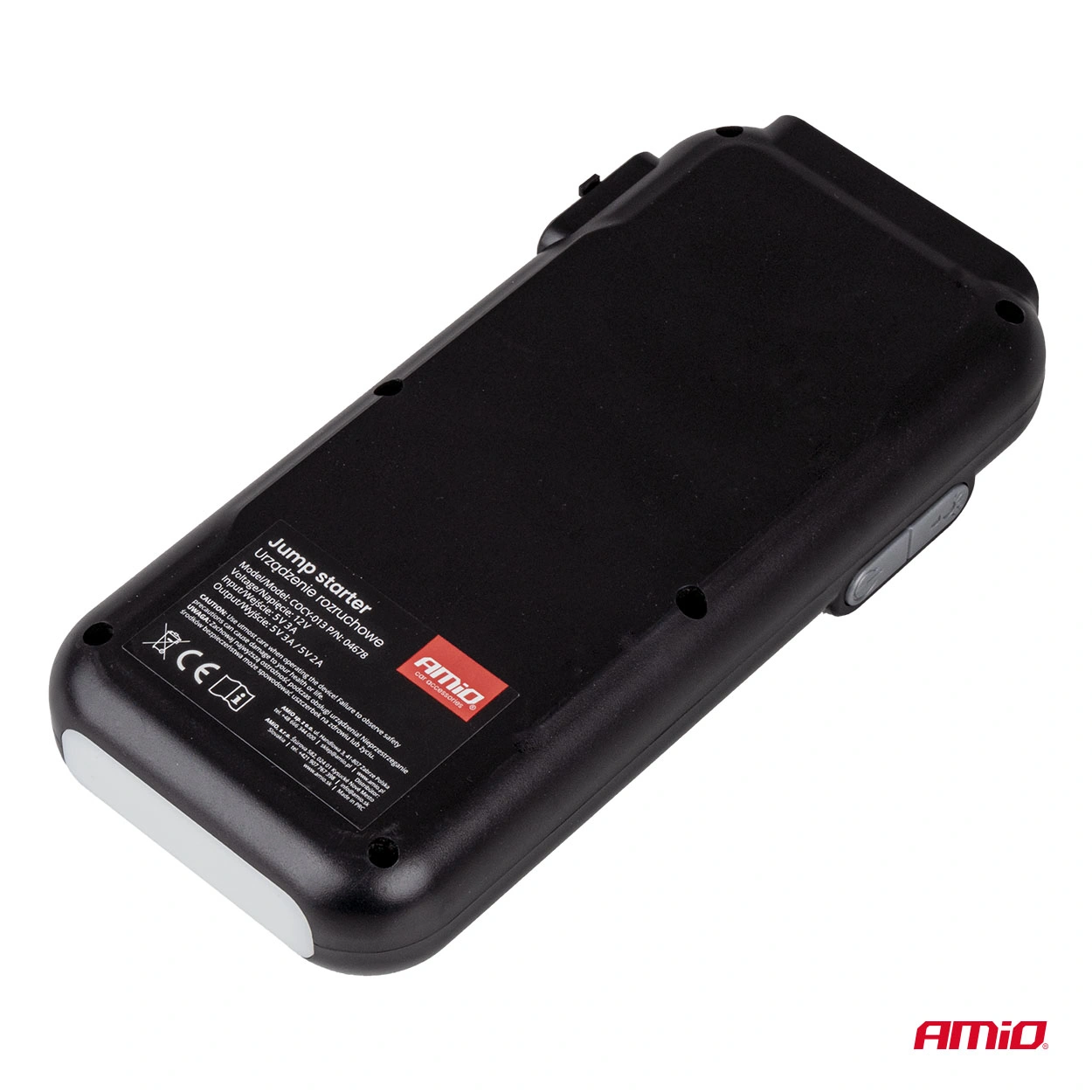 Starthjelp jumpstarter Booster 3 i 1 Amio 12 V │ Startbooster Powerbank LED 600A 12Ah – bilde 5