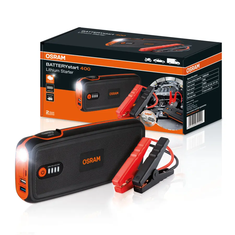 Starthjelp Osram BATTERYstart 400 (16800 mAh / 400 A)  med powerbank