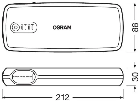 Starthjelp Osram BATTERYstart 400 (16800 mAh / 400 A)  med powerbank – bilde 14