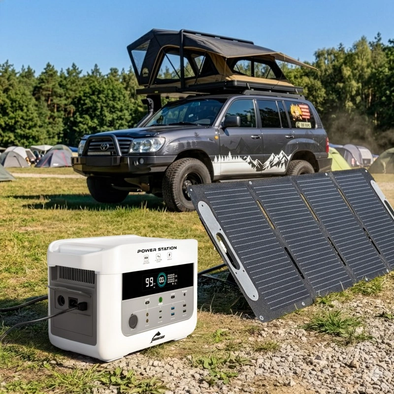 Stasjonær kraftstasjon Barracuda 1200W / 2400W LiFePO4 - 1075 Wh │ Bærbar strømstasjon – bilde 10