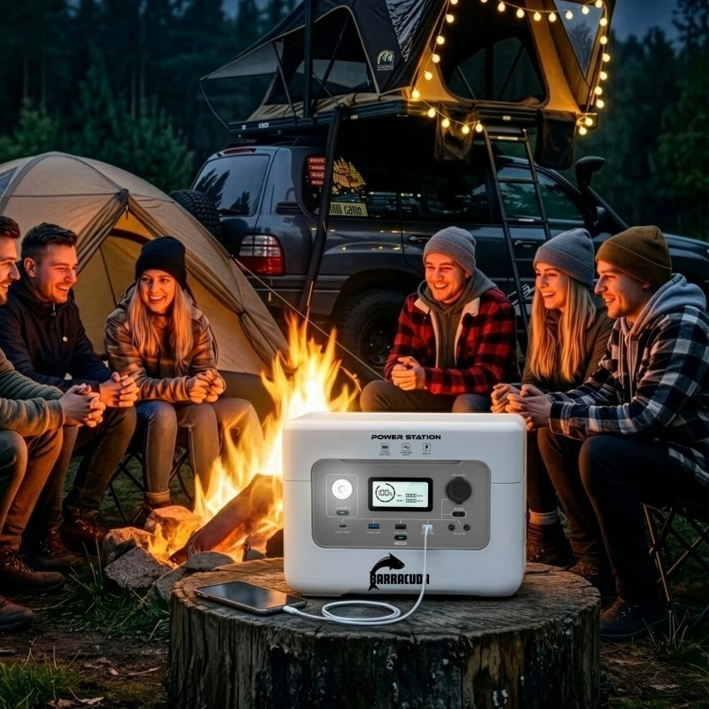 Stasjonær kraftstasjon Barracuda 600W / 1200W LiFePO4 - 576 Wh │ Bærbar strømstasjon – bilde 16
