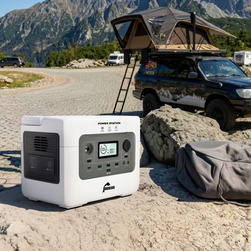 Stasjonær kraftstasjon Barracuda 600W / 1200W LiFePO4 - 576 Wh │ Bærbar strømstasjon – bilde 3