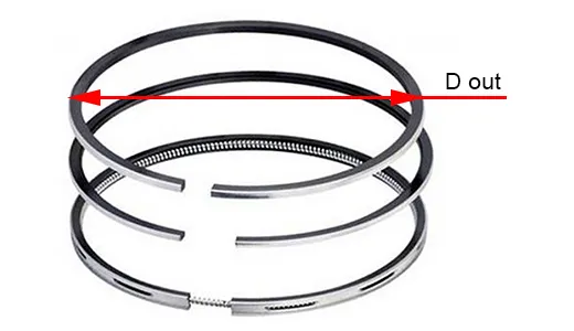 Stempelringer Subaru Impreza 2.0i (GF) / Forester (SF) 2.0 SOHC / 94-99 Legacy 2.0i 1992-1998 │ Subaru 12033-AA640 – bilde 2