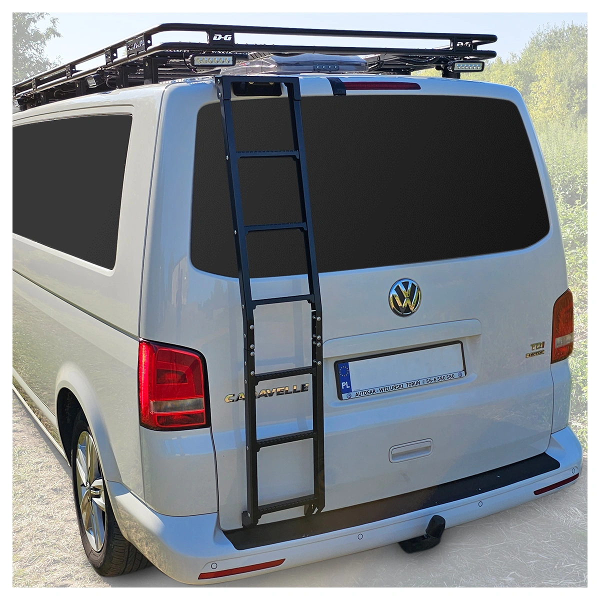 Stige til bakdør VW T5 / T6 │  Bakdørstige Transporter / Caravelle / Multivan – bilde 2