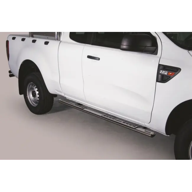 Stigtrinn Ford Ranger 2012 - 2019  │ Single Cab Chrome