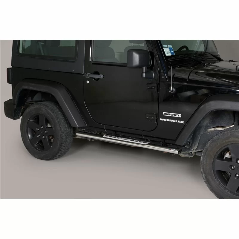 Stigtrinn Jeep Wrangler JK Facelift 2010 - 2018 │ Chrome 3 doors
