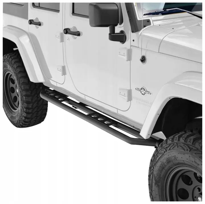 Stigtrinn / Kanalrør Jeep Wrangler JK 2006 - 2018 │ Raptor Black