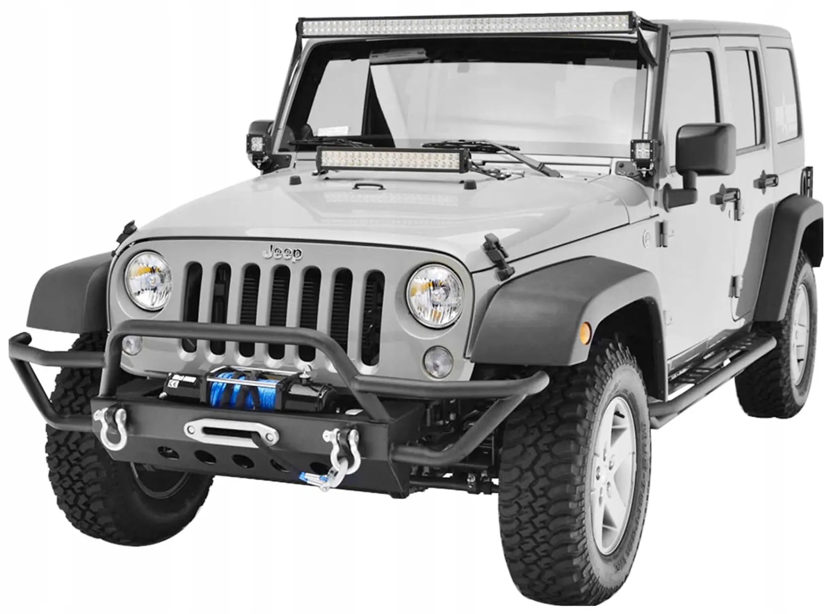 Stigtrinn / Kanalrør Jeep Wrangler JK 2006 - 2018 │ Raptor Black – bilde 11