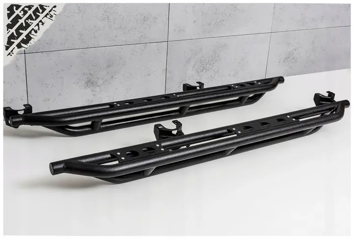 Stigtrinn / Kanalrør Jeep Wrangler JK 2006 - 2018 │ Raptor Black – bilde 3