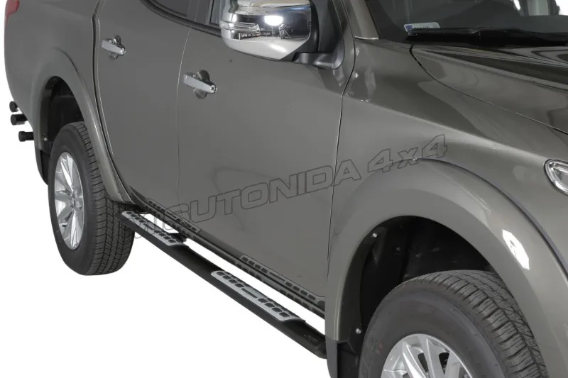 Stigtrinn Mitsubishi L200 2015 - 2019 │ Double Cab │Black