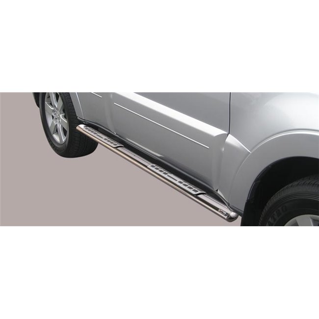 Stigtrinn Mitsubishi Pajero IV 2006 - 2015 │ LWB - Long Chrome